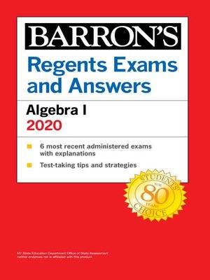 cover image of Regents Exams and Answers